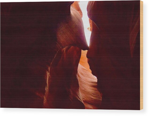 Upper Wood Print featuring the photograph Little Girl Rock Formation -Upper Antelope by Bnte Creations