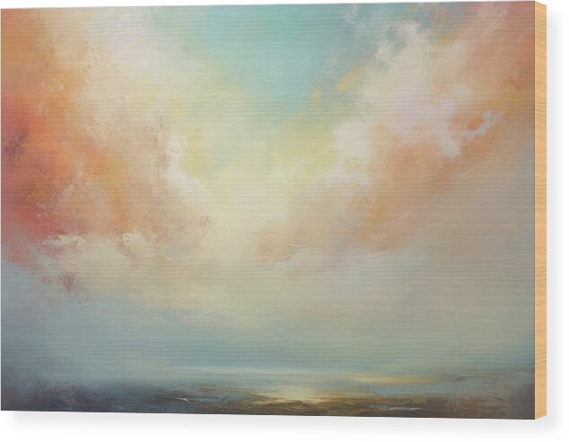 Wide Open Spaces Wood Print featuring the painting Wide Open Spaces Return To The Sea 1 by Jai Johnson