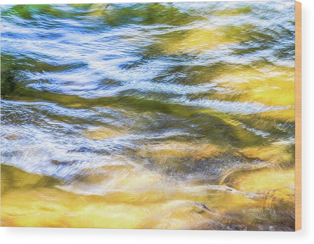 Water Wood Print featuring the photograph Splashing by Ed Newell