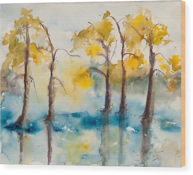 Mississippi Landscape Wood Print featuring the painting Wall Doxey 1 by Bill Jackson