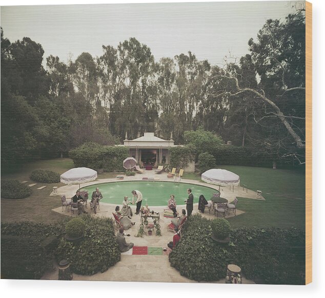 1950-1959 Wood Print featuring the photograph Scone Madam by Slim Aarons