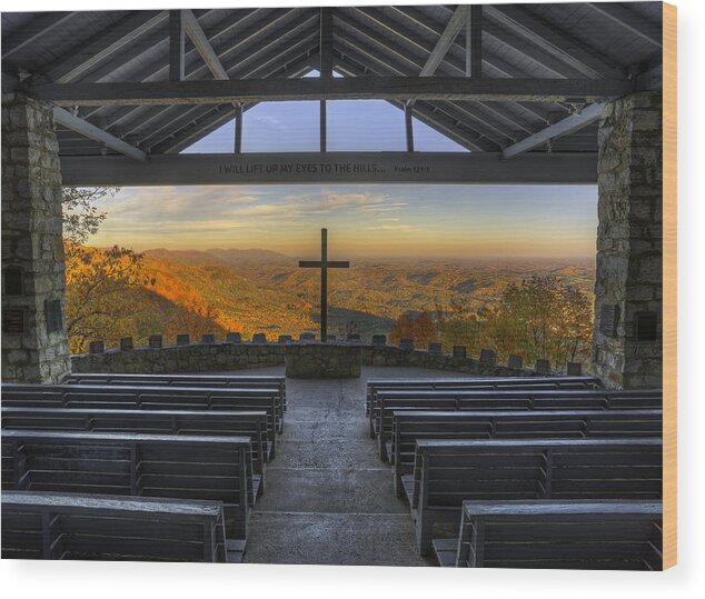 Chapel Wood Print featuring the photograph Pretty Place Chapel by Douglas Berry