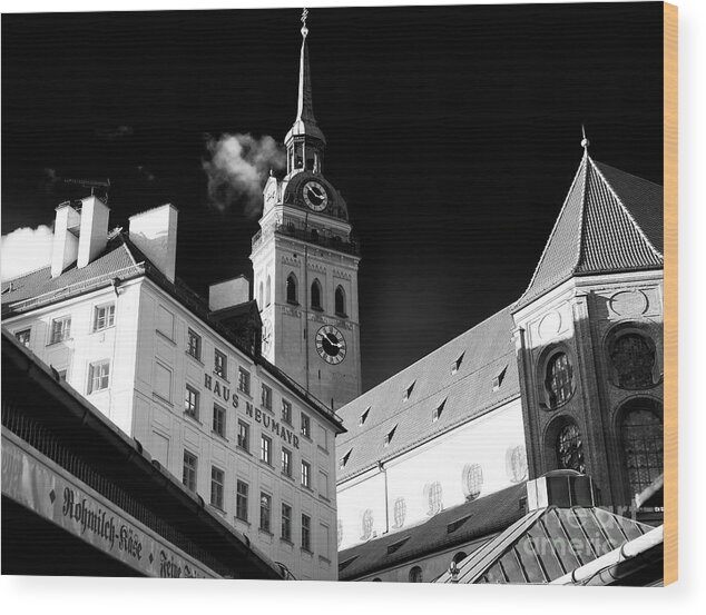 Munich Angles Wood Print featuring the photograph Munich Angles by John Rizzuto