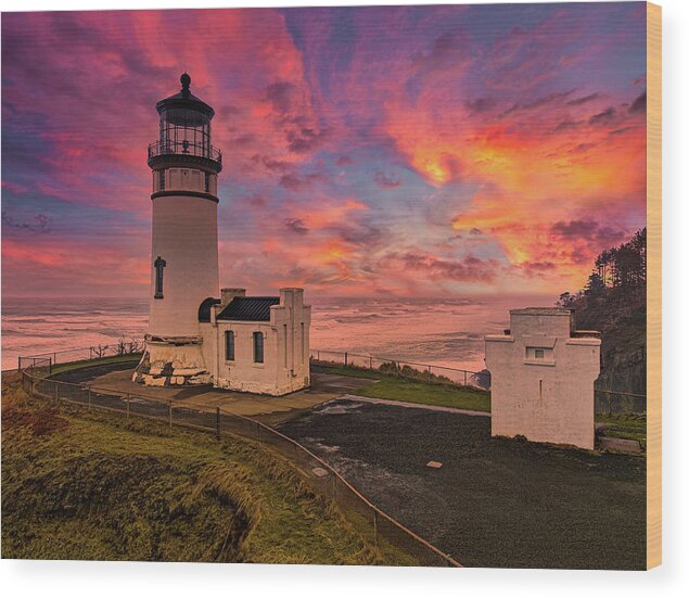 North Wood Print featuring the photograph North Head Lighthouse by Thomas Hall