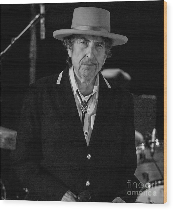 Bob Dylan Wood Print featuring the photograph Bob Dylan #12 by David Oppenheimer