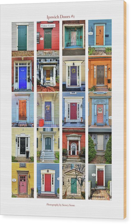 Doors Wood Print featuring the photograph Ipswich Doors by Stoney Stone