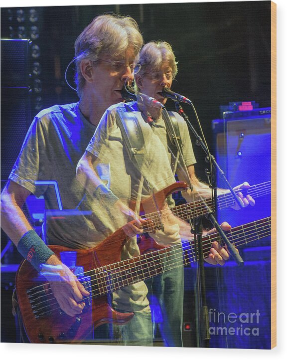 Furthur Wood Print featuring the photograph Phil Lesh with Furthur #2 by David Oppenheimer