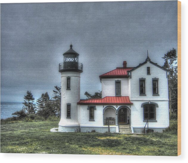 Lighthouse Wood Print featuring the photograph Admiralty Bay Lighthouse by Michaelalonzo Kominsky