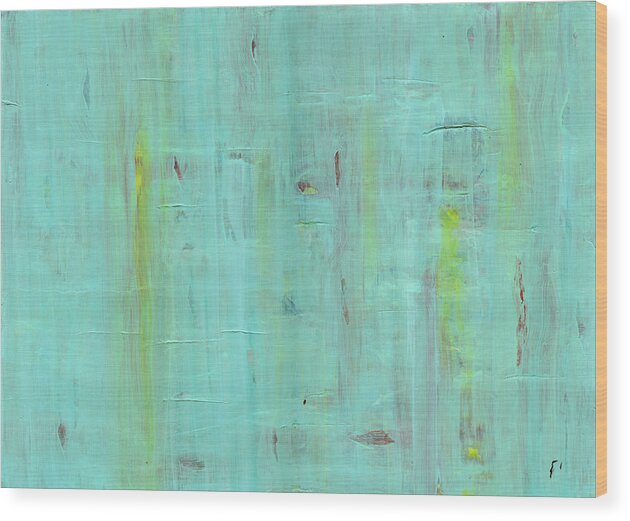 Gamma 37 Wood Print featuring the painting Gamma #37 Abstract Wall Art by Sensory Art House