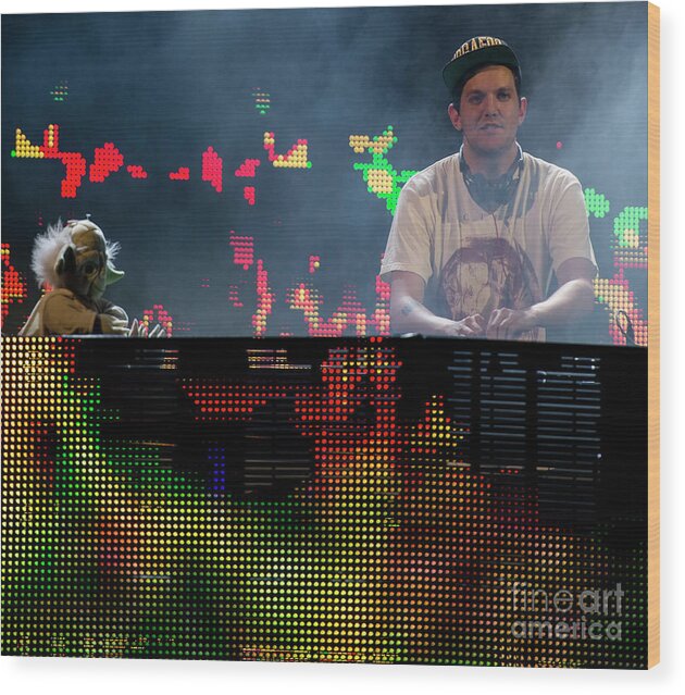Dillon Francis Wood Print featuring the photograph Dillon Francis #1 by David Oppenheimer
