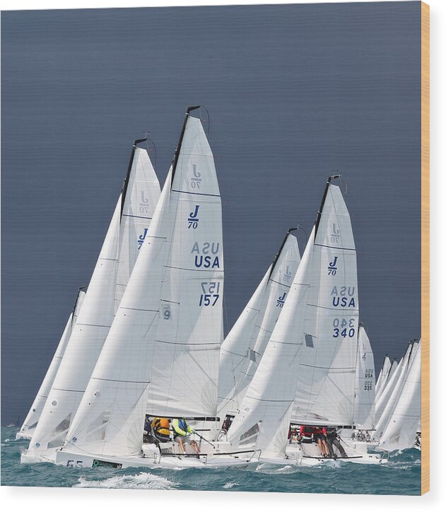 Key West Wood Print featuring the photograph Key West Race Week #1141 by Steven Lapkin