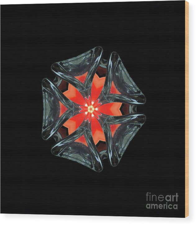 Candle Wood Print featuring the photograph Candle flower by Agnes Caruso