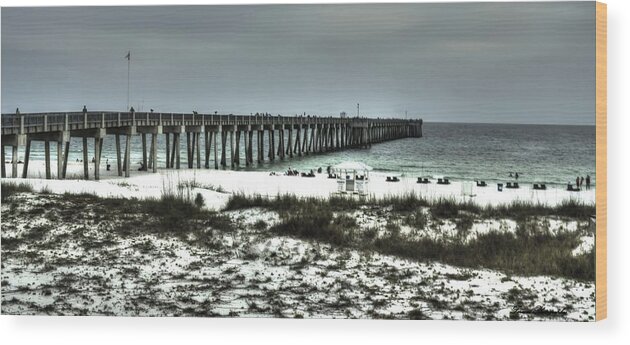 Beach Decor Wood Print featuring the photograph Panama City Beach #1 by Debra Forand