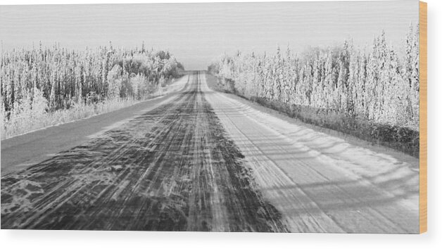 North America Wood Print featuring the photograph Alaska Highway 1 by Juergen Weiss