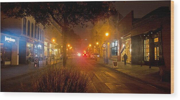 Eureka Wood Print featuring the photograph 2 Street East by Jon Exley