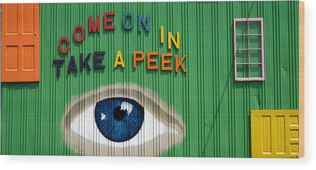 Pat Wood Print featuring the photograph Come On In Take A Peek by Pat Exum