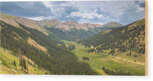 Panoramic Wood Print featuring the photograph Independence in Colorado - Color by Photography By Sai