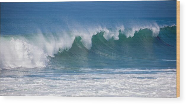 Waves Wood Print featuring the photograph Lyrical Wave by Cliff Wassmann