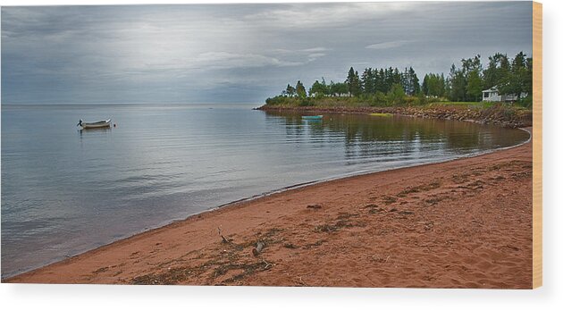 Pei Wood Print featuring the photograph Northumberland Shore Nova Scotia Red Sand Beach by Ginger Wakem