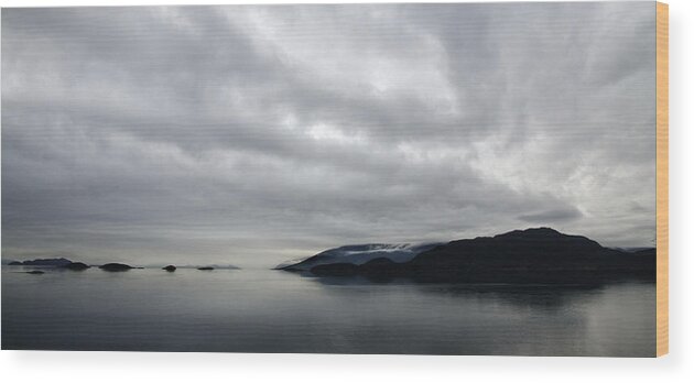 Islands Wood Print featuring the photograph Ocean Art in the Straights of Magellan Chile by Sally Ross