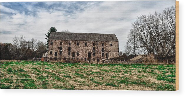 Pawlings Wood Print featuring the photograph Pawlings Farm Big Barn by Bill Cannon