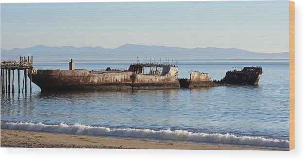Ship Wood Print featuring the photograph S. S. Palo Alto by Deana Glenz