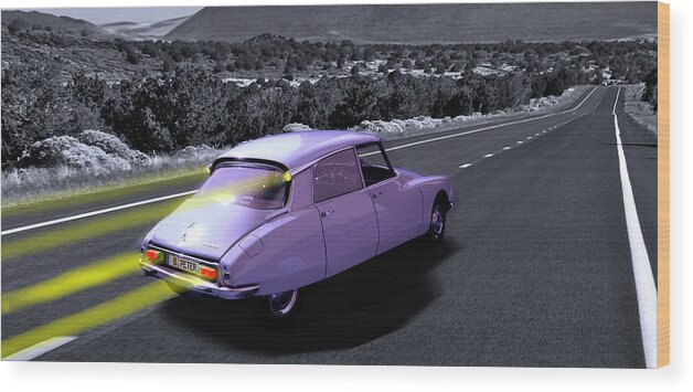 Citroen Wood Print featuring the photograph Schnell... by Pedro Fernandez