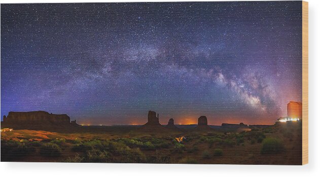 Monument Valley Wood Print featuring the photograph The View by Tassanee Angiolillo