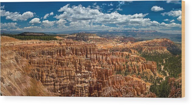 Bryce Wood Print featuring the photograph Bryce Canyon by Larry Carr