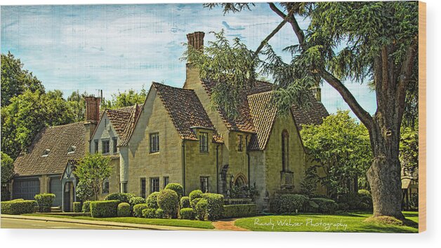 House Wood Print featuring the photograph Fabulous 40's Sacramento Home by Randy Wehner