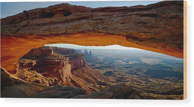 Mesa Arch Wood Print featuring the photograph Mesa Arch by Debra Boucher