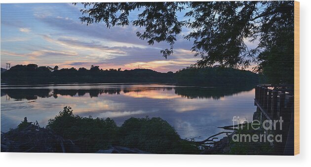 Color Photography Wood Print featuring the photograph River Of Tranquility by Sue Stefanowicz