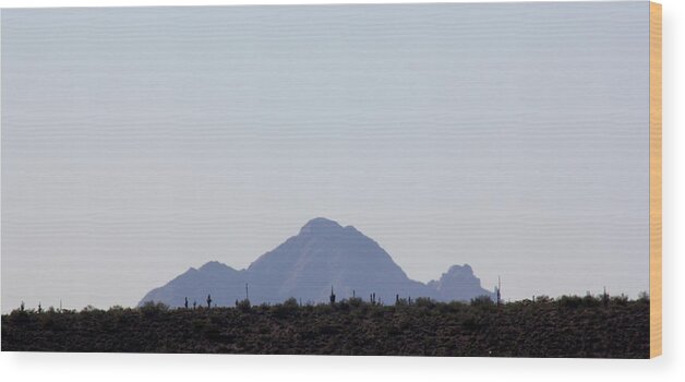 Mountains Wood Print featuring the photograph Silhouette Mountains by Kim Galluzzo