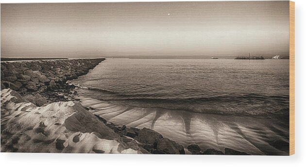  Wood Print featuring the photograph Alamitos Bay Jetty #1 by Joseph Hollingsworth