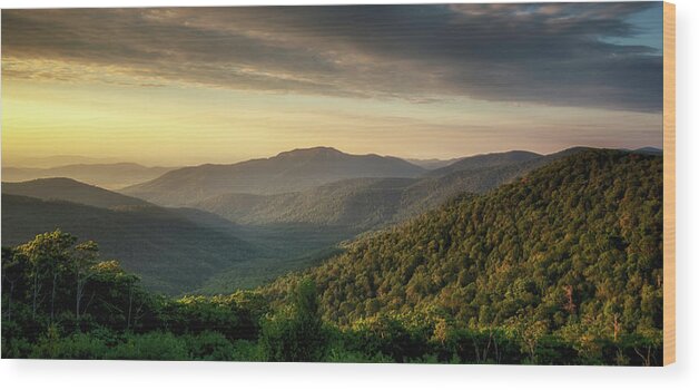 Sunrise Wood Print featuring the photograph Majestic #1 by Ryan Wyckoff