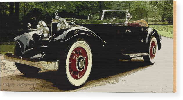 1934 Mercedes Wood Print featuring the photograph 380 K one of a kind by James Rentz