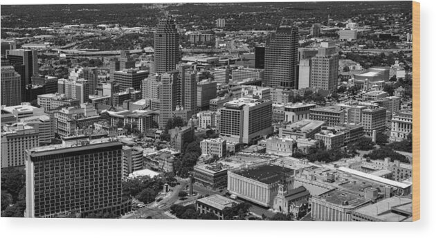 San Antonio Wood Print featuring the photograph Downtown San Antonio #4 by Mountain Dreams