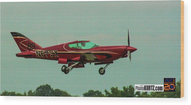 Eaa Wood Print featuring the photograph AirVenture Race 89 by Jeff Kurtz