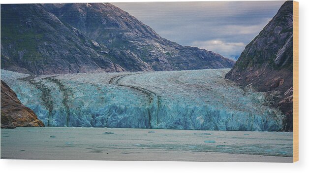 Landscape Wood Print featuring the photograph Alaska Glacier by Jason Brooks