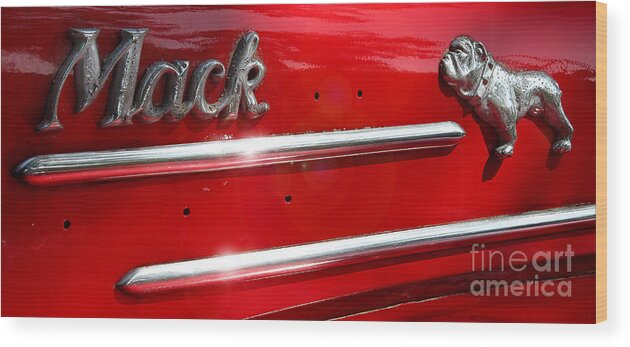 Vintage Mack Truck Wood Print featuring the photograph Big Mack by Michael Eingle