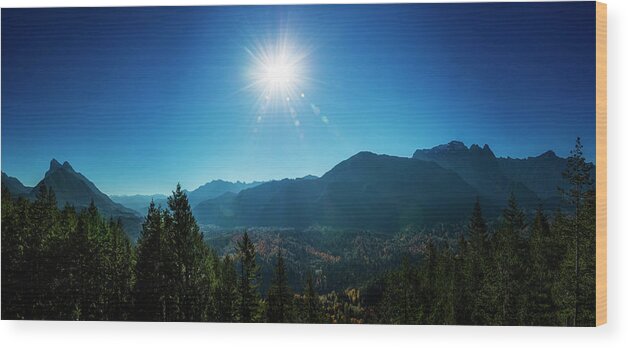 Mountains Wood Print featuring the photograph Central Cascades by Pelo Blanco Photo