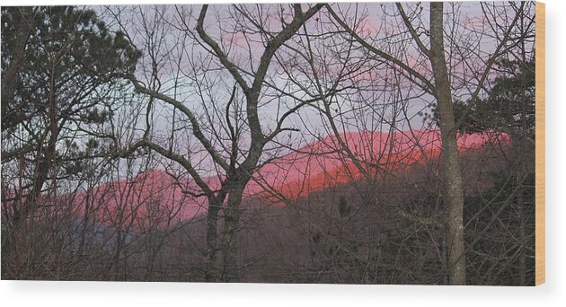 Spring Wood Print featuring the photograph Early Spring Sunrise by Tammy Schneider