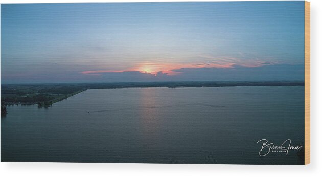  Wood Print featuring the photograph Orchard Island Sunset by Brian Jones