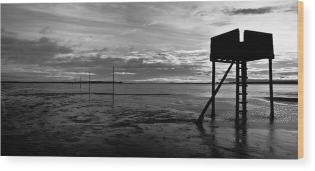 Lindisfarne Wood Print featuring the photograph The Pilgrim's Refuge by Max Blinkhorn