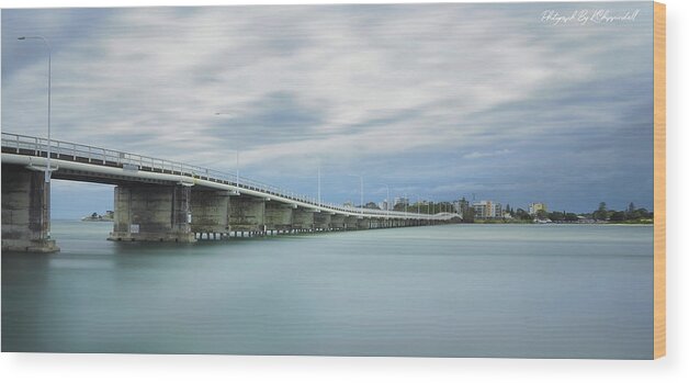 Forster Bridge Wood Print featuring the digital art Forster Bridge 77654 by Kevin Chippindall