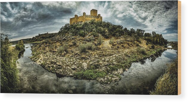 River Wood Print featuring the digital art Riverisland Castle by Micah Offman
