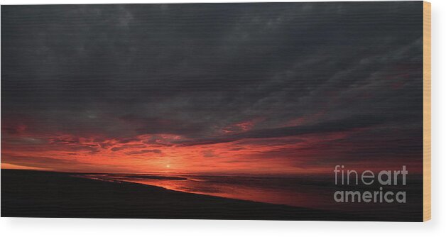 Alaska Wood Print featuring the photograph Alaska Sunrise #1 by Patrick Nowotny