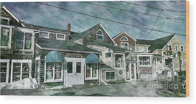  Fishing Wood Print featuring the photograph Ogunquit, Maine #2 by Marcia Lee Jones