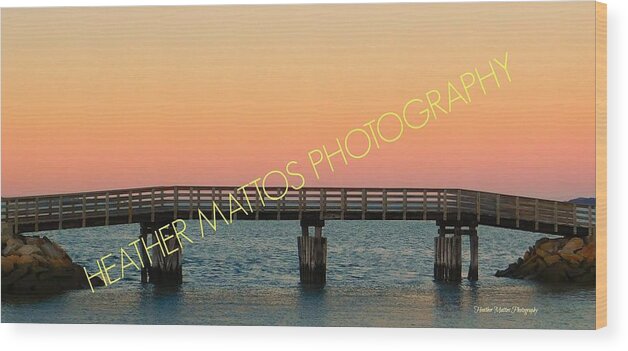Cape Cod Wood Print featuring the photograph Plymouth Jetty by Heather M Photography