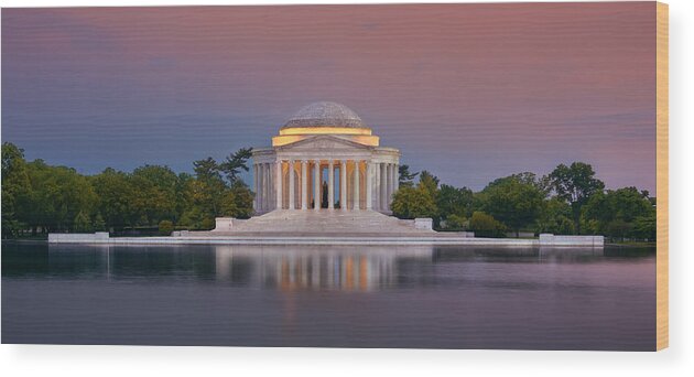 Thomas Jefferson Memorial Wood Print featuring the photograph Thomas Jefferson Memorial by Peter Boehringer